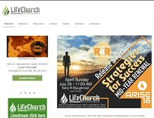 Tablet Screenshot of lifechurchaz.net